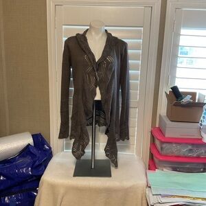 Decree Taupe Knit Cardigan
